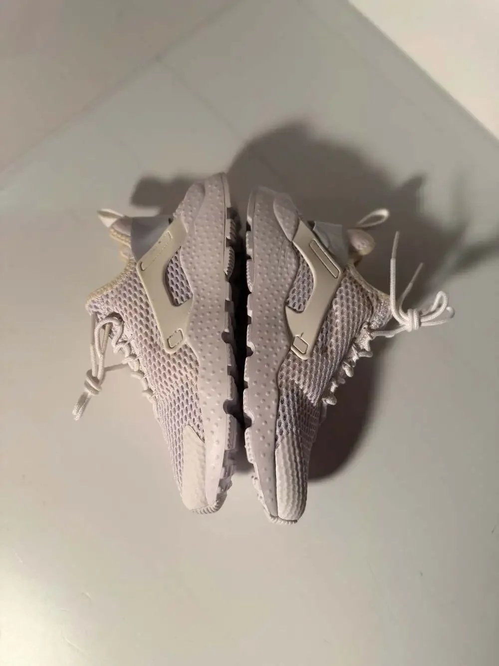 Nike Air Huarache Run Ultra BR White/Pure Platinum Sneakers (Style 833292-100)